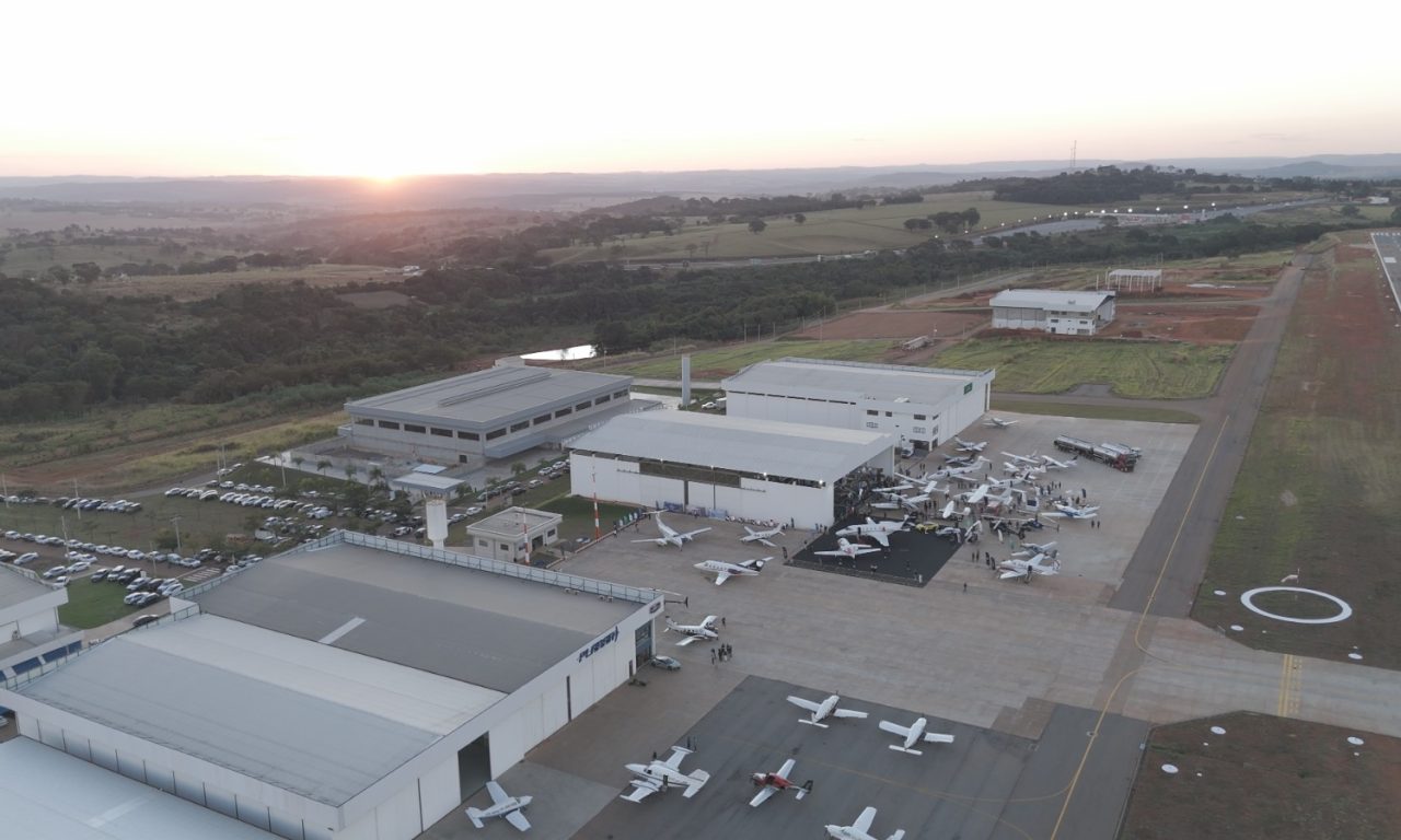Vista aérea do Aeroporto de Goianápolis. (Foto: Divulgação)