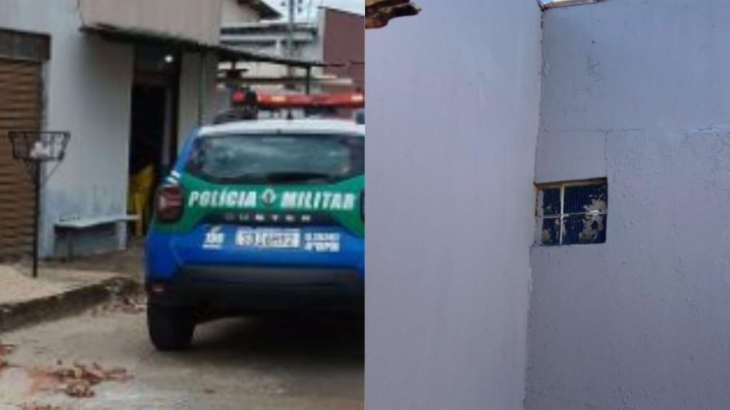 Janela feita no muro foi a principal das preocupações da família.