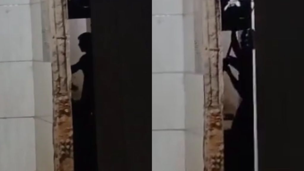 Casal foi flagrado brigando por uma porção de maconha.