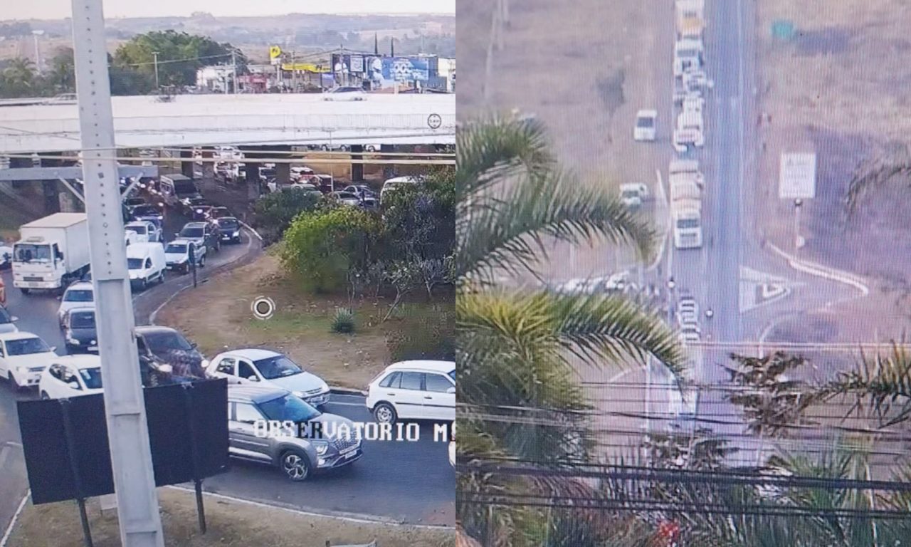 Congestionamento na BR-414 já ultrapassa os 4 km.