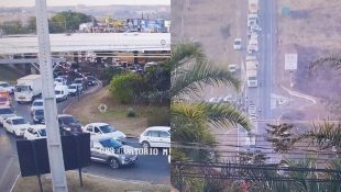 Congestionamento na BR-414 já ultrapassa os 4 km.