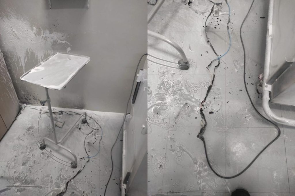 Homem invade UPA em Goiânia e ateia fogo na sala de reanimação; veja as imagens