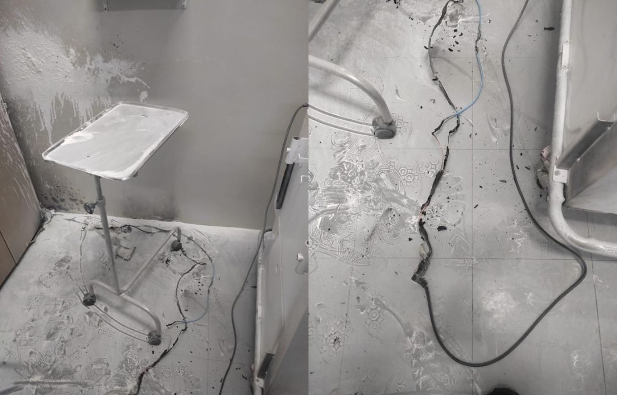 Homem invade UPA em Goiânia e ateia fogo na sala de reanimação; veja as imagens