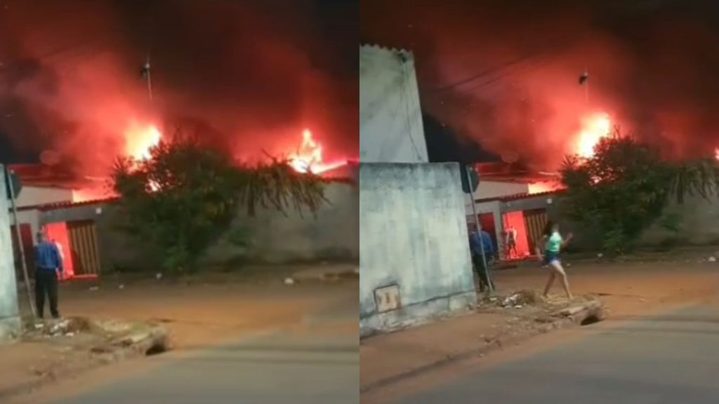 Incêndio assustou moradores.