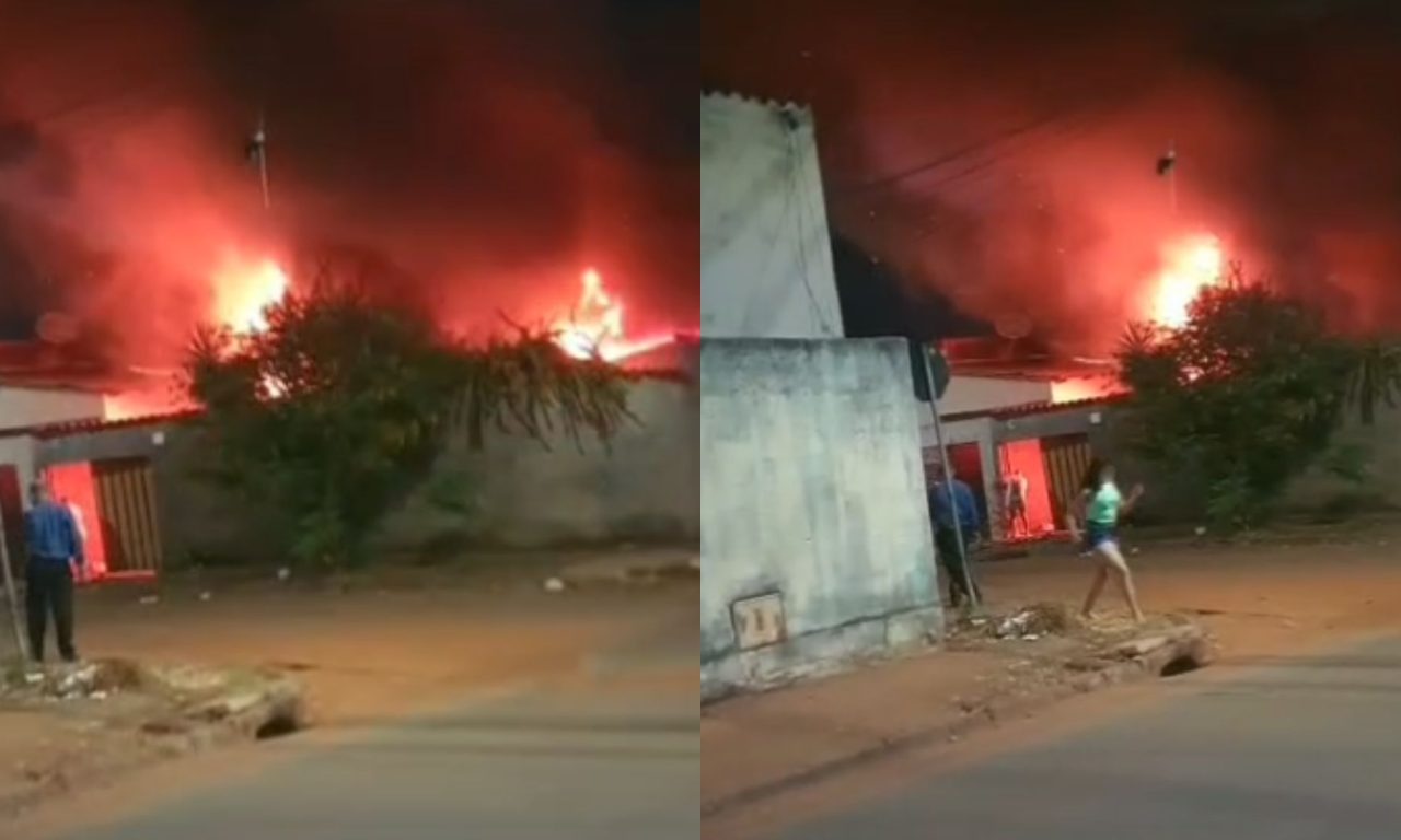 Incêndio assustou moradores.
