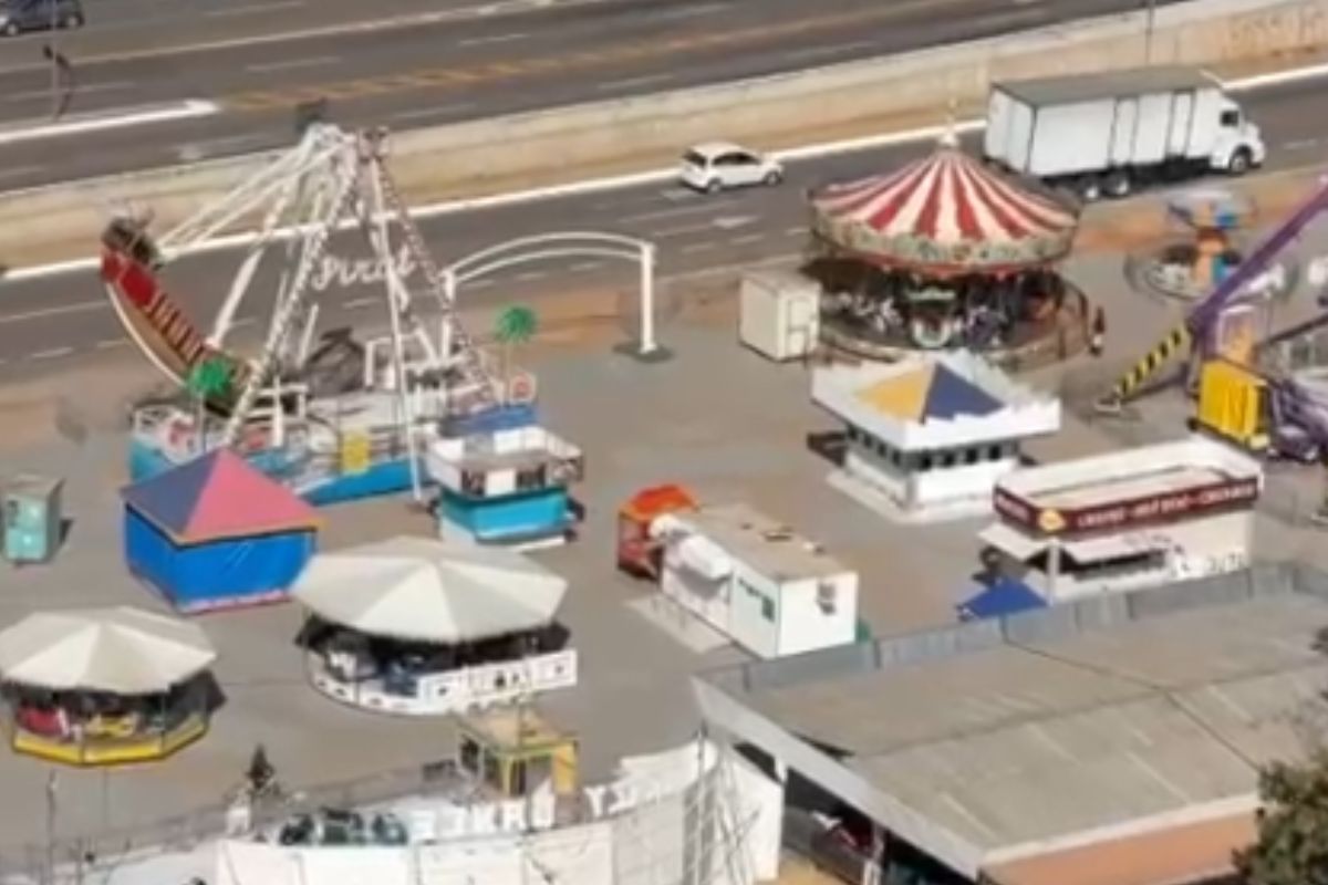 Brinquedos do Ita Park são flagrados funcionando sozinhos e tem morador de Anápolis jurando que é fantasma