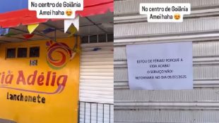 Placa em Goiânia chama atenção e viraliza nas redes sociais: "a vida acaba, o serviço não"