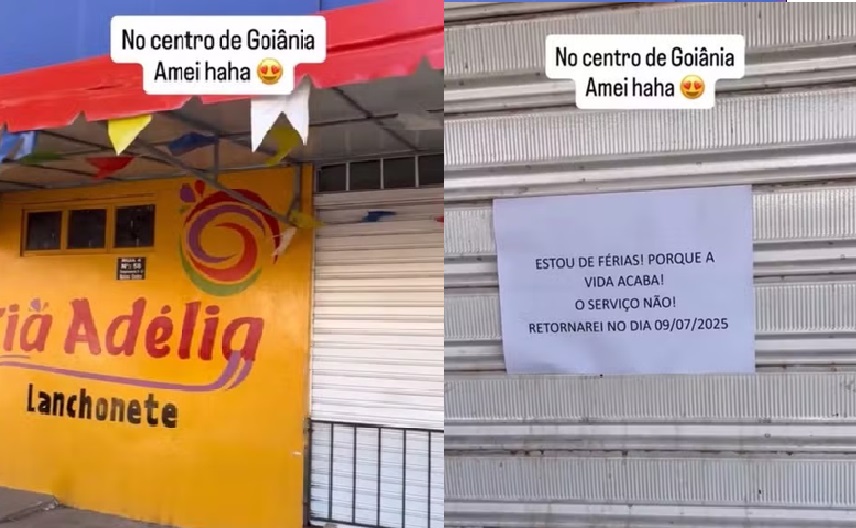 Placa em Goiânia chama atenção e viraliza nas redes sociais: "a vida acaba, o serviço não"
