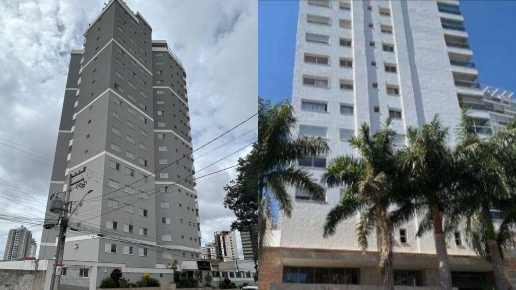 Leilão inclui apartamento no bairro Jundiaí, em Anápolis, e imóvel no Jardim Goiás, em Goiânia.