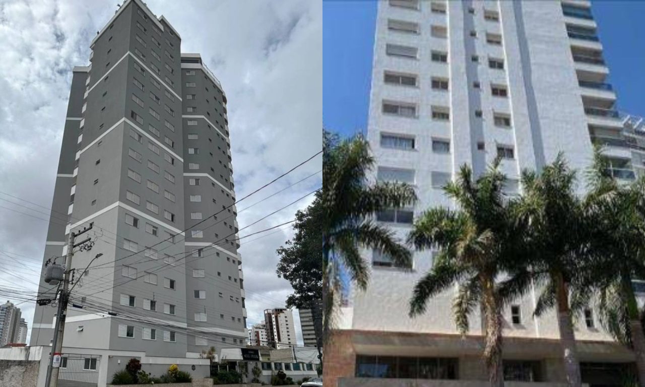 Leilão inclui apartamento no bairro Jundiaí, em Anápolis, e imóvel no Jardim Goiás, em Goiânia.