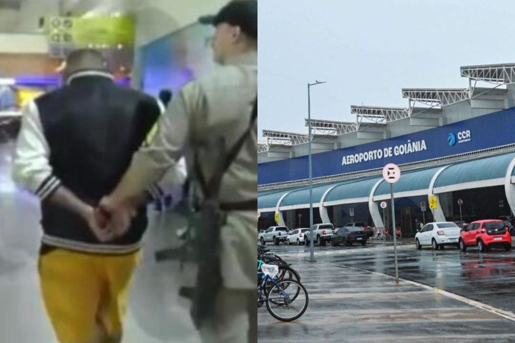 Polícia Federal identifica passageiro vindo de SP, fecha o cerco e prende ele no aeroporto de Goiânia