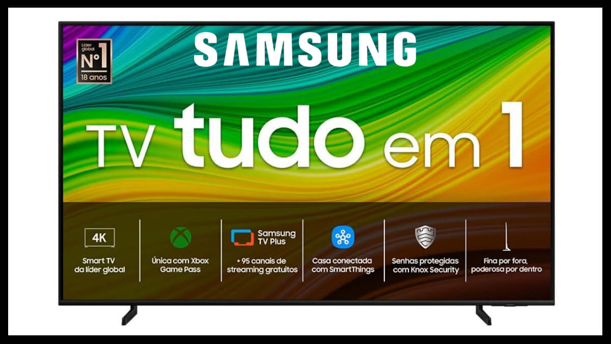 Oferta Relâmpago: 46% de desconto na smart TV QLED da Samsung