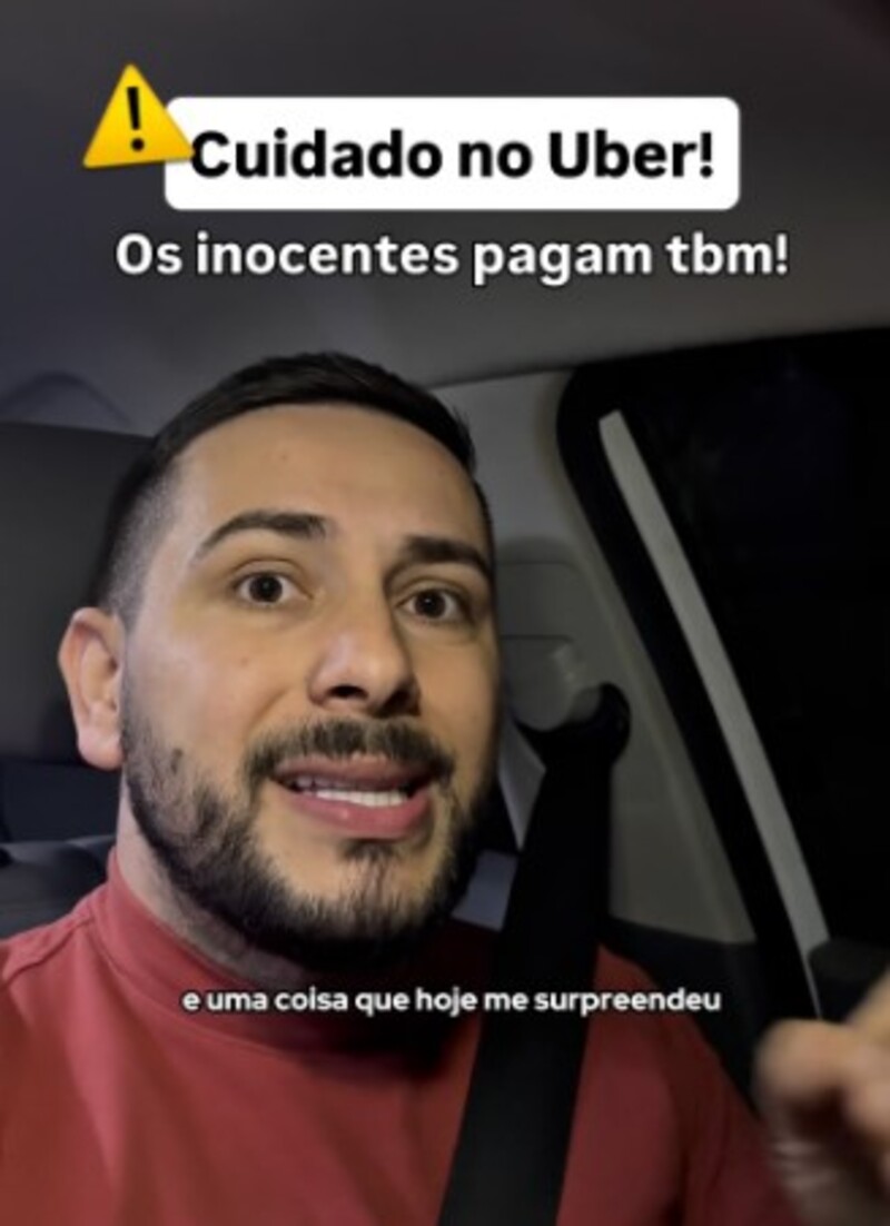 Motorista de aplicativo faz alerta importante para passageiros