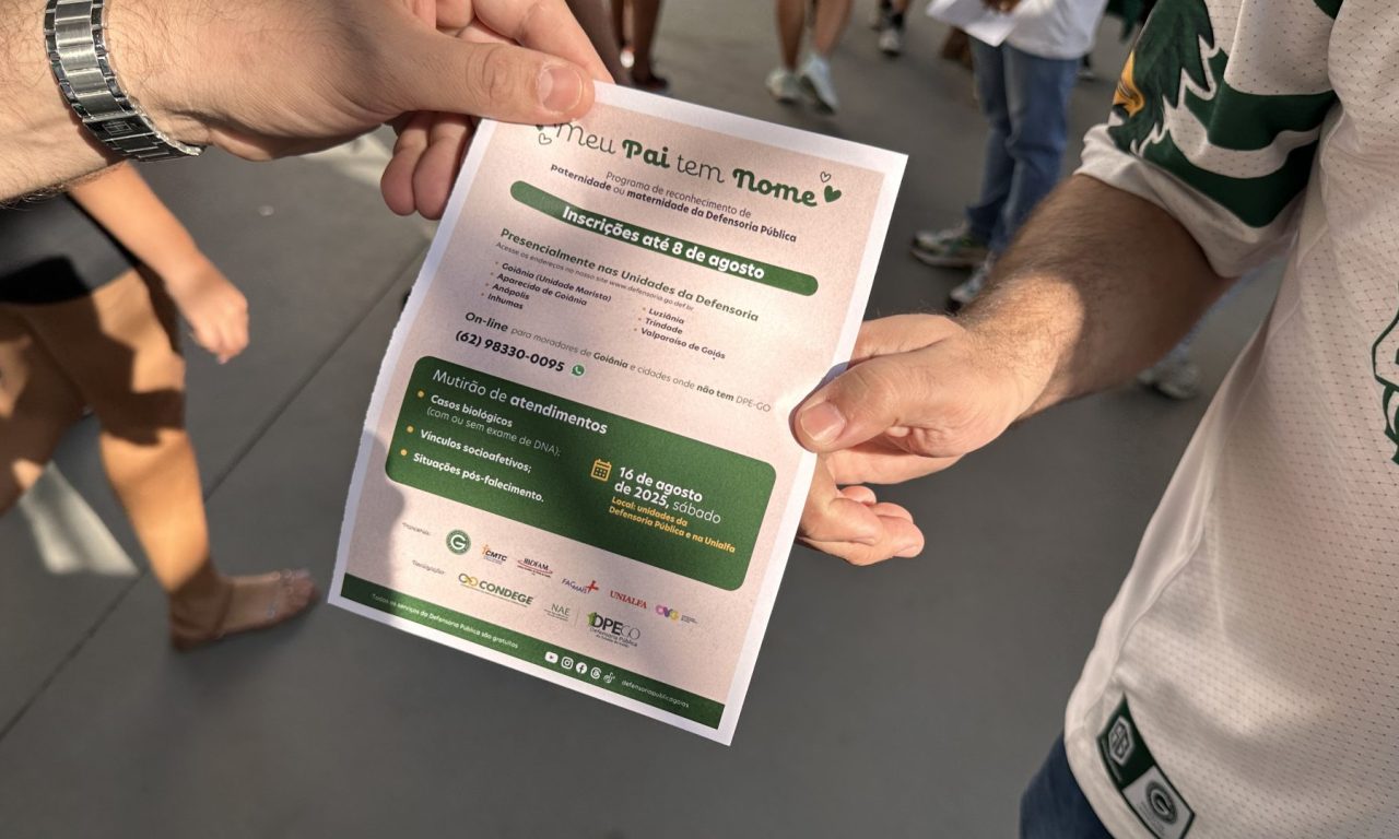 Flyer do programa Meu Pai Tem Nome. (Foto: Divulgação/DPE) Dia dos Pais