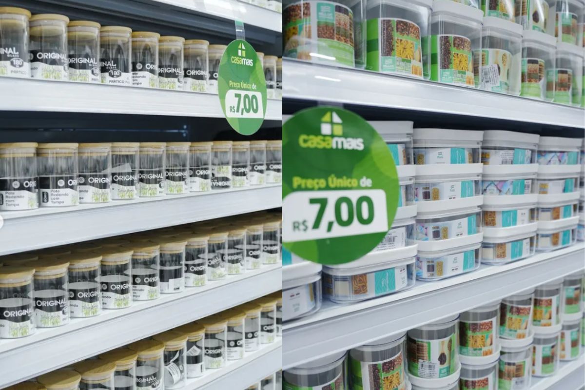 Confira produtos que podem ser encontrados na loja onde tudo custa R$ 7 em Anápolis