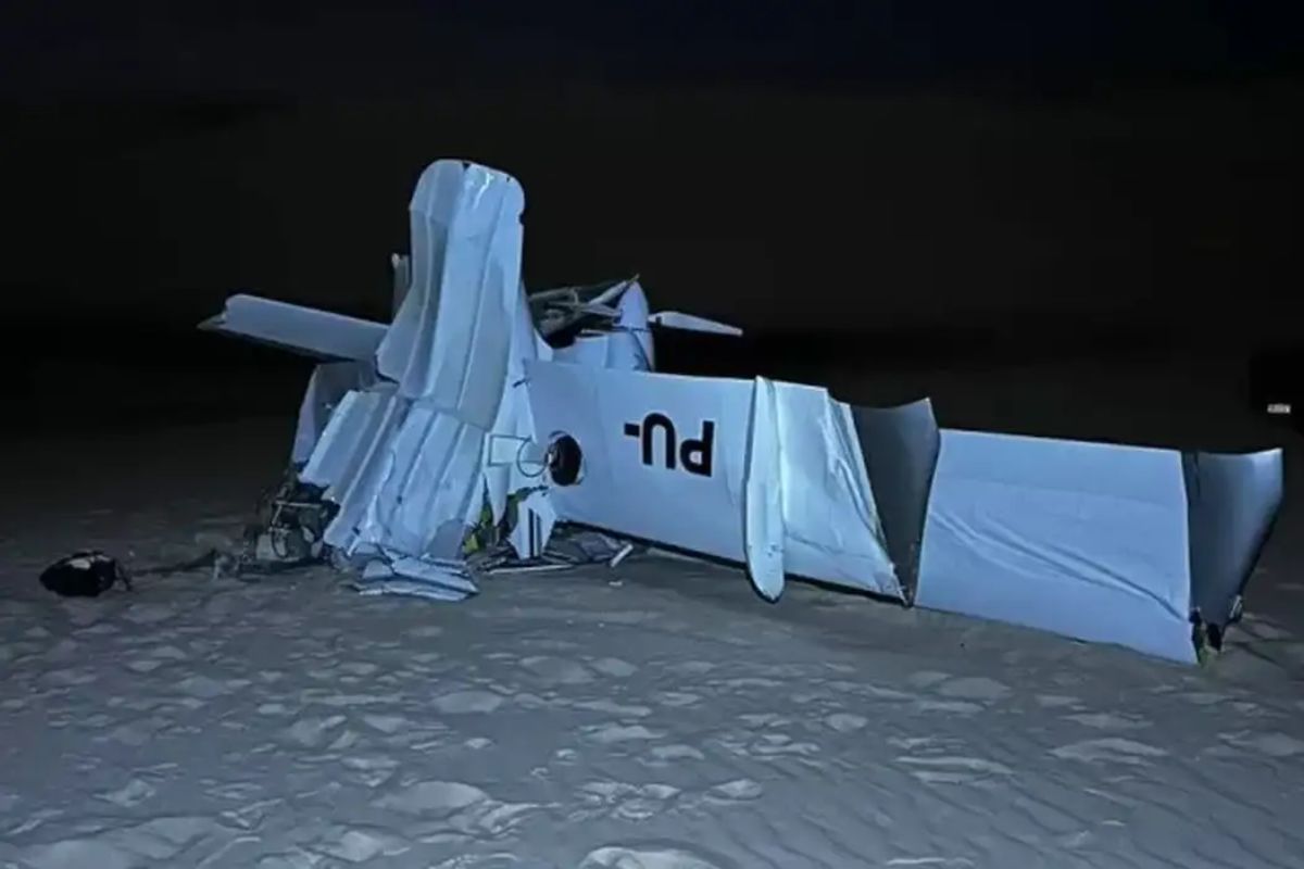 Pequena aeronave cai nos Lençóis Maranhenses e deixa dois mortos