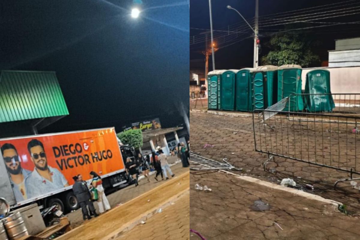 Show de dupla sertaneja em Itaberaí precisou ser encerrado após caminhão atropelar 14 pessoas