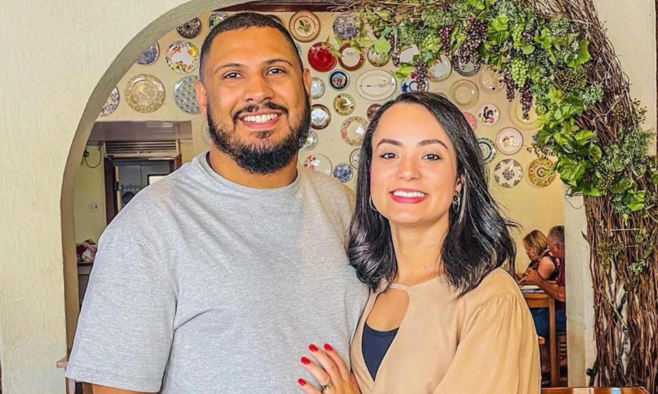 Glauber Erick e Renata Spíndola são de Brasília, mas se mudaram para Anápolis em março de 2024. (Foto: Acervo pessoal)