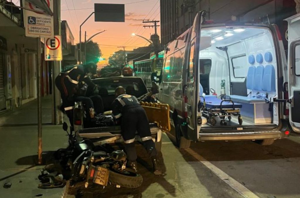 Acidente moto Uber Anápolis