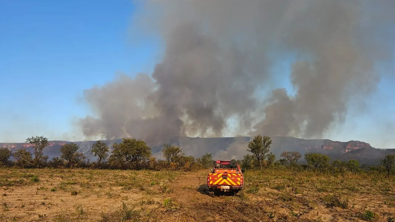 Incêndio destrói mais de 25 mil hectares na região do Parque Estadual de Terra Ronca