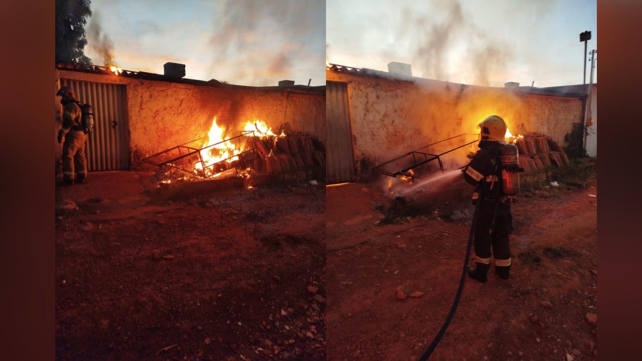 Incêndio em residência assusta moradores da Vila Góis: “nossa, acho que tem alguém lá dentro”