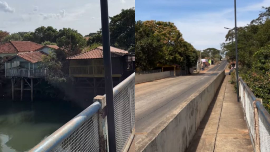 Ponte sobre o rio Aporé marca a divisa de Lagoa Santa.
