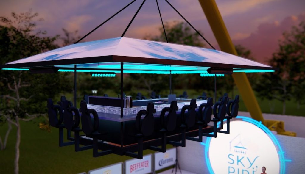 Sky Piri promete restaurante suspenso a 50 metros de altura. (Foto: Divulgação)