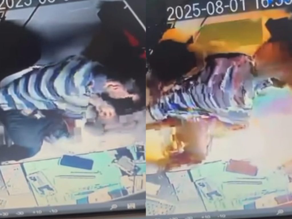 iPhone entrou em combustão espontânea. (Foto: @studiokonoha)