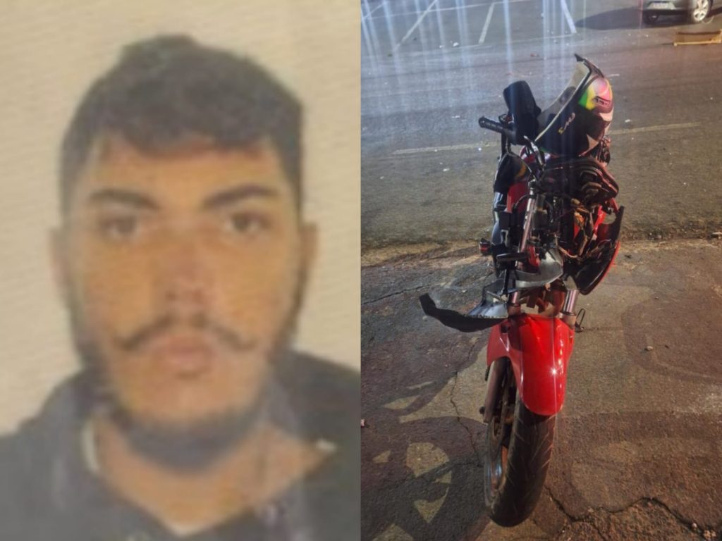 Fábio pilotava uma motocicleta no momento do acidente. (Foto: Reprodução)