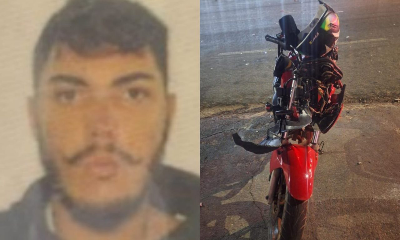 Fábio pilotava uma motocicleta no momento do acidente. (Foto: Reprodução)
