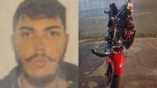 Fábio pilotava uma motocicleta no momento do acidente. (Foto: Reprodução)