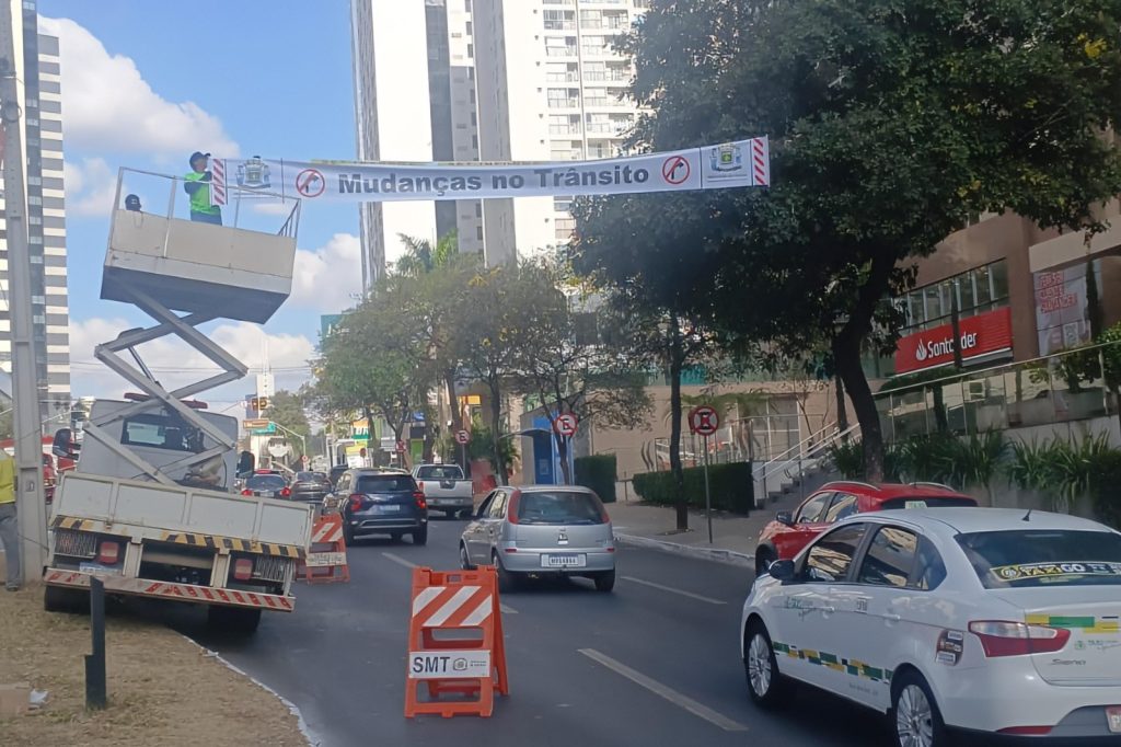 Mudanças no trânsito da Jamel Cecílio, em Goiânia, entram em vigor; veja alterações