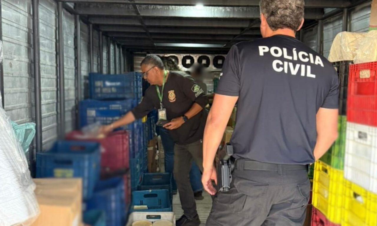 Produtos estavam armazenados incorretamente. (Foto: Divulgação/PC)