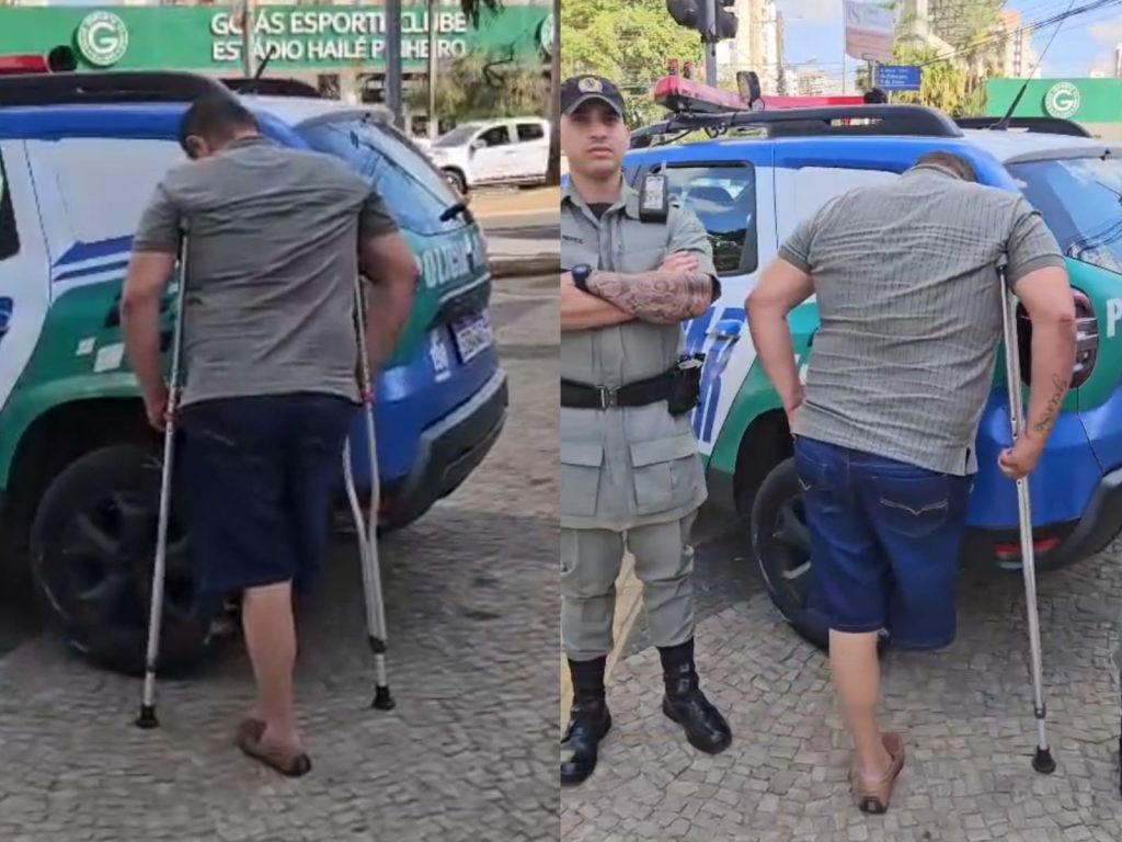 Golpista foi preso em flagrante pelas autoridades. (Foto: Divulgação/PM)