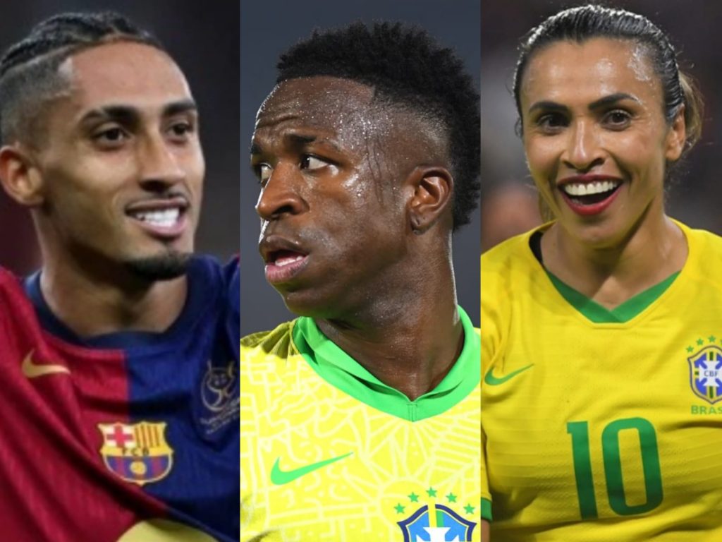 Raphinha, Vinicius Junior e Marta concorrem ao prêmio Bola de Ouro