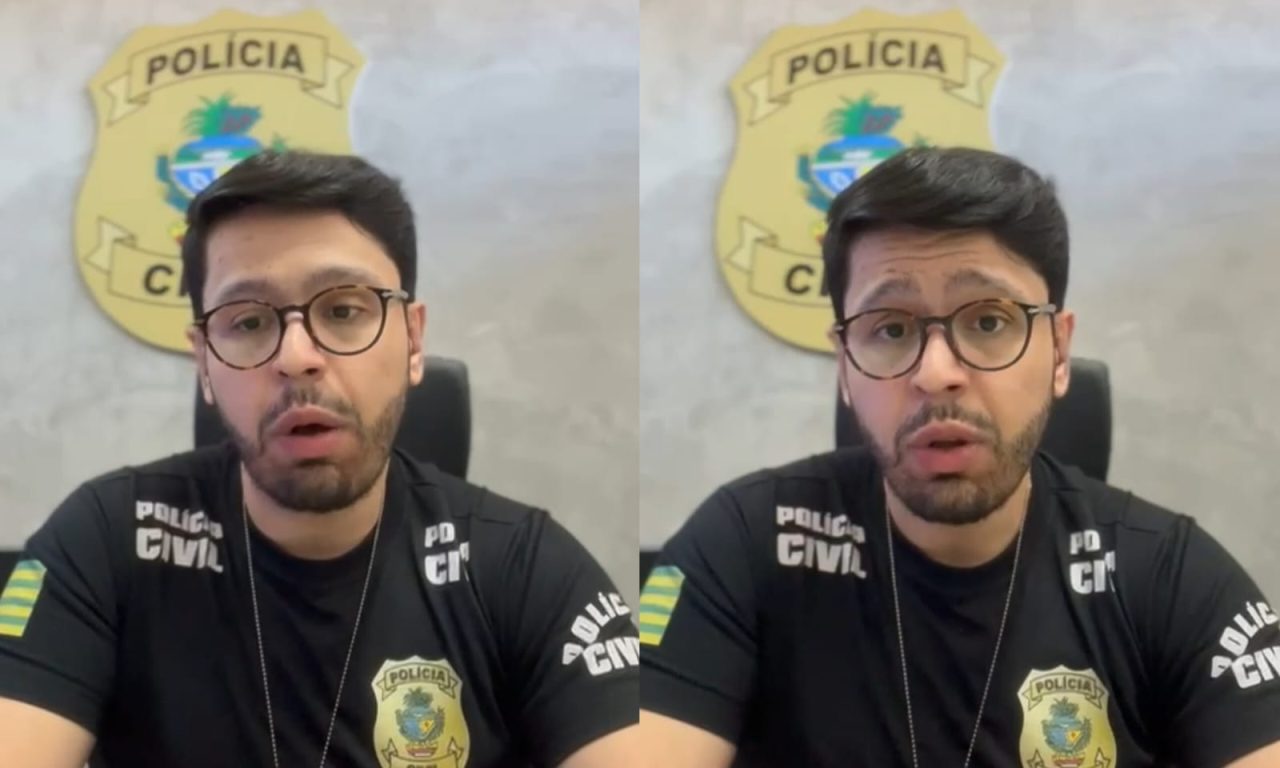 Delegado Marcos Adorno mandou recado para traficantes de Anápolis. (Foto: Divulgação/PC)