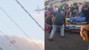 Vítima de acidente com paraquedas foi levada ao Heana. (Foto: Reprodução)