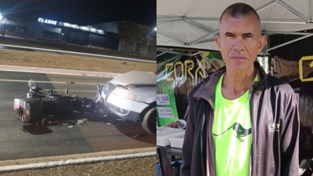 Emanuel Maratonista conduzia uma motocicleta quando foi atropelado.
