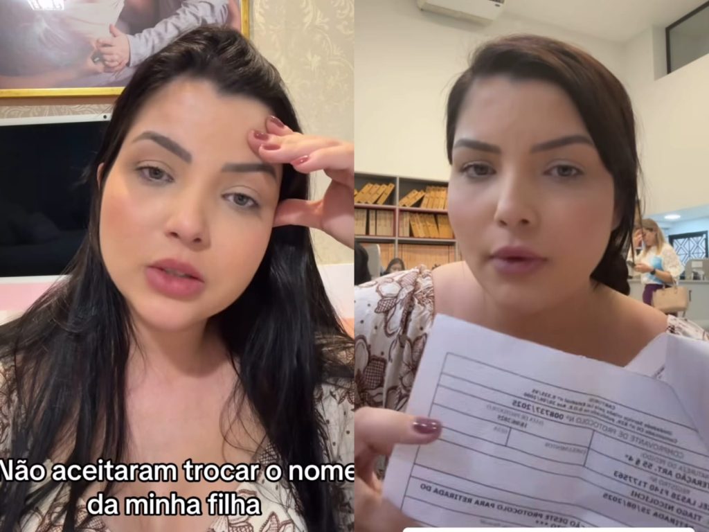 Mãe tenta mudar nome da filha em cartório e fica sem acreditar no que aconteceu: “estou sem chão”
