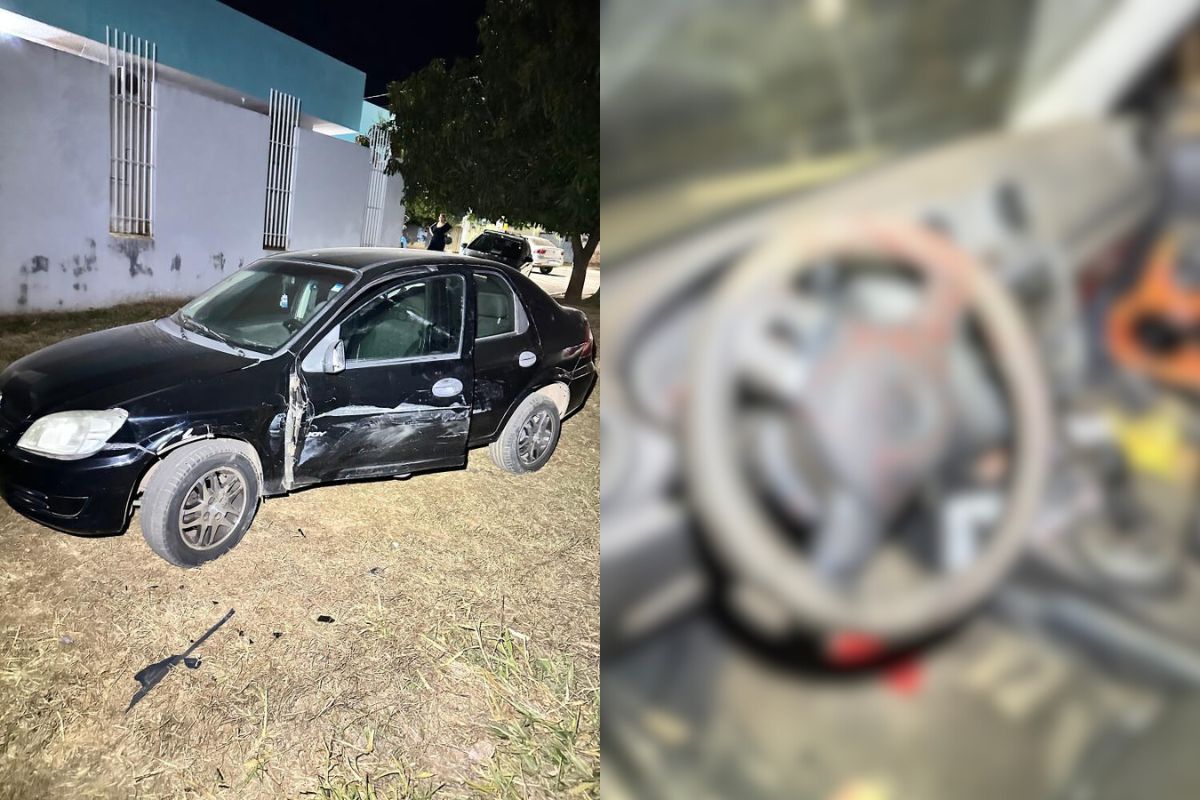 Perseguição termina em ataque brutal com facão em Senador Canedo: vítima quase perdeu a orelha