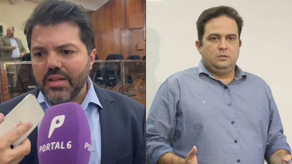 Márcio Corrêa (PL) anunciou valor da dívida deixada por Roberto Naves (Republicanos) à faculdade. (Foto: Samuel Leão/Portal 6 e Reprodução)