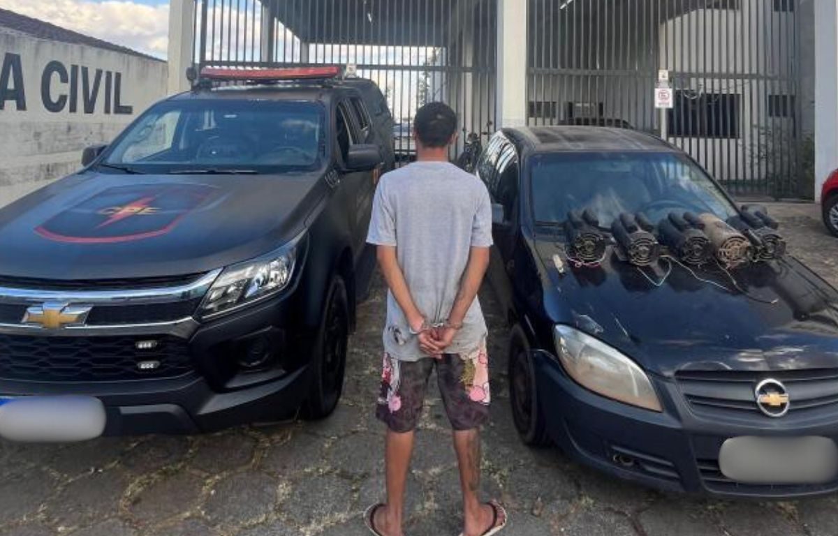 Foragido é preso em Aparecida de Goiânia com carro e motores furtados após tentar enganar PM com nome falso