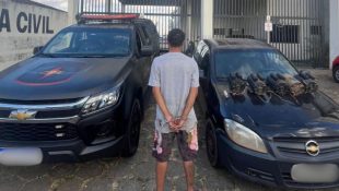 Foragido é preso em Aparecida de Goiânia com carro e motores furtados após tentar enganar PM com nome falso