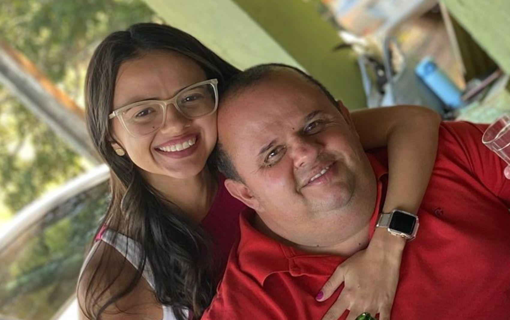 Paula Abrantes da Silva e o pai, Marco Antônio Raimundo da Silva. (Foto: Reprodução/Acervo pessoal)