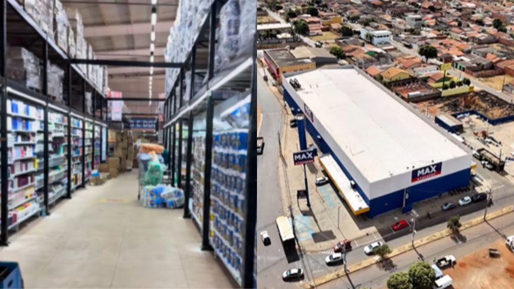 Max Atacadão ocupou o antigo lugar do Super Barão em Goianira.