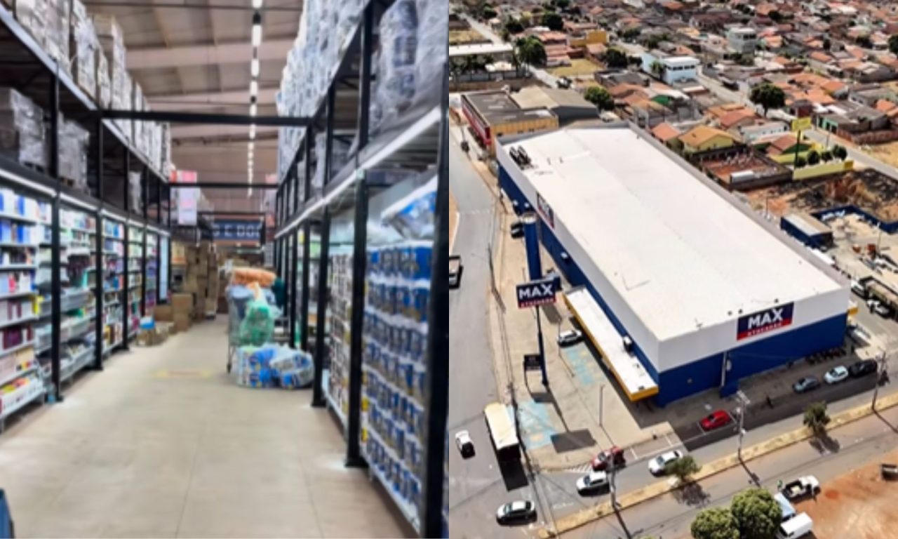 Max Atacadão ocupou o antigo lugar do Super Barão em Goianira.