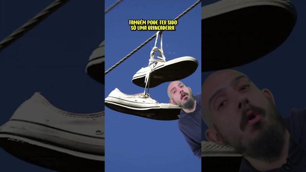 Por que os postes de energia têm sapatos pendurados? Não é o que parece