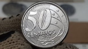 Moeda de 50 centavos pode ser trocada por até R$ 100; veja se você tem direito