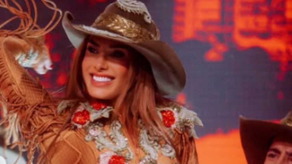 Nicole Bahls durante apresentação na Dança dos Famosos. (Foto: Reprodução/Redes Sociais)