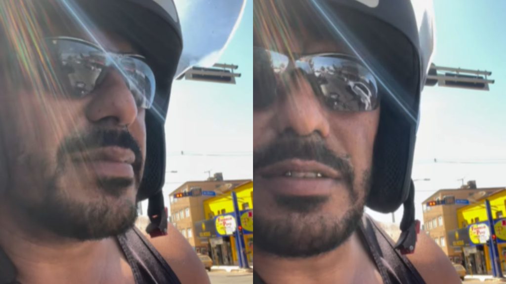 Motociclista compartilhou o relato na internet. (Foto: Reprodução/Redes Sociais)